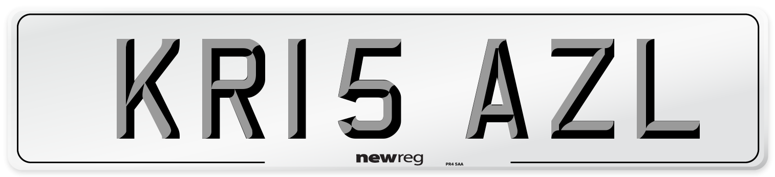 KR15 AZL Number Plate from New Reg